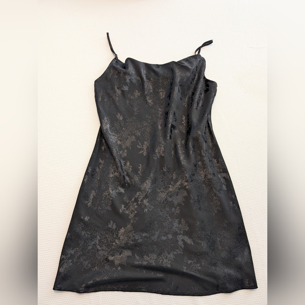 re:named Black Floral Dress